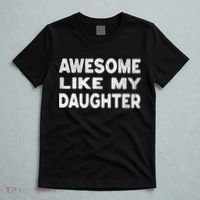 Awesome Like My Daughter Funny Fathers Day Gift Dad  T-Shirt thumb 5