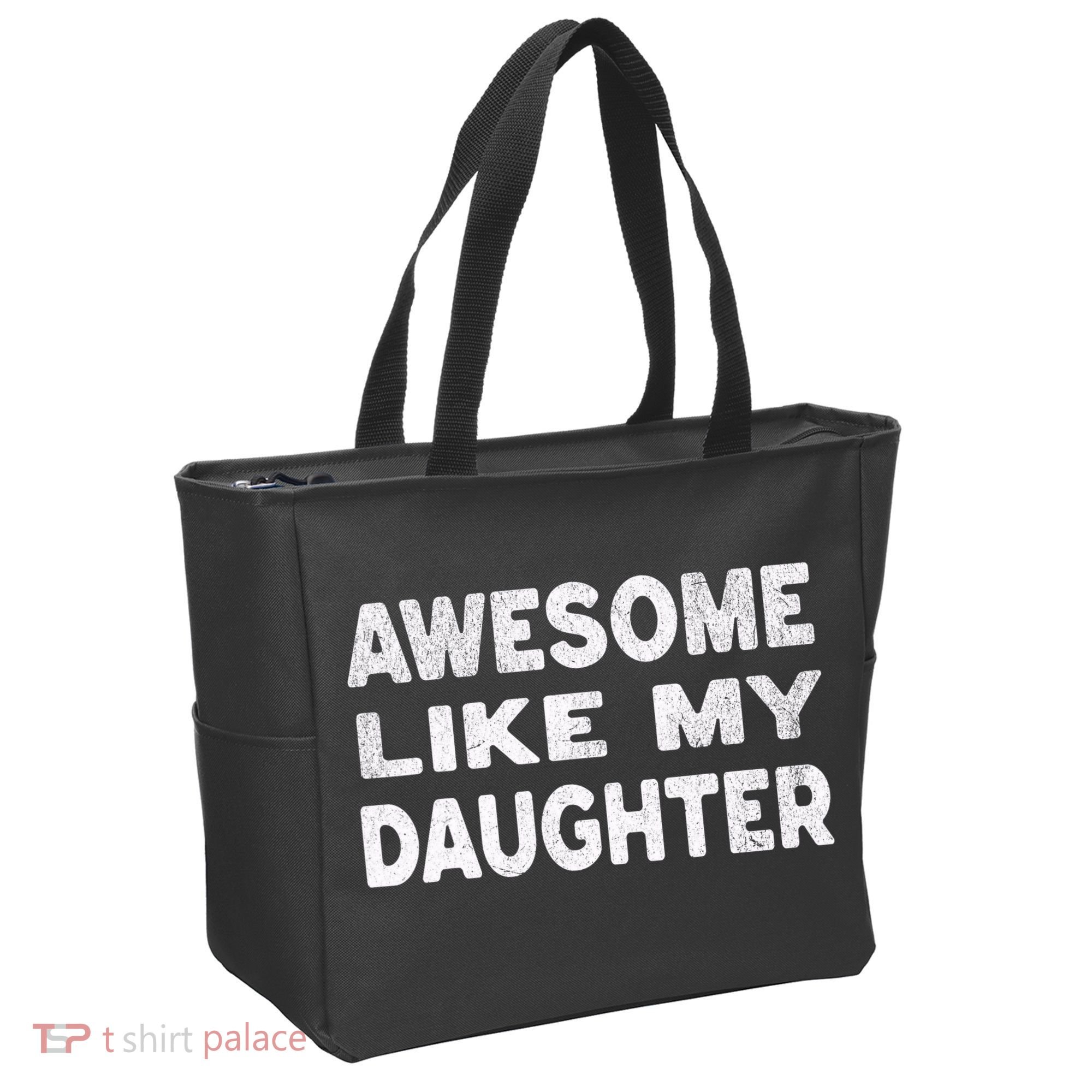 Awesome Like My Daughter Funny Fathers Day Gift Dad  Tote Bag
