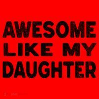 Awesome Like My Daughter Funny Fathers Day Gift Dad  Santa Hat thumb 1