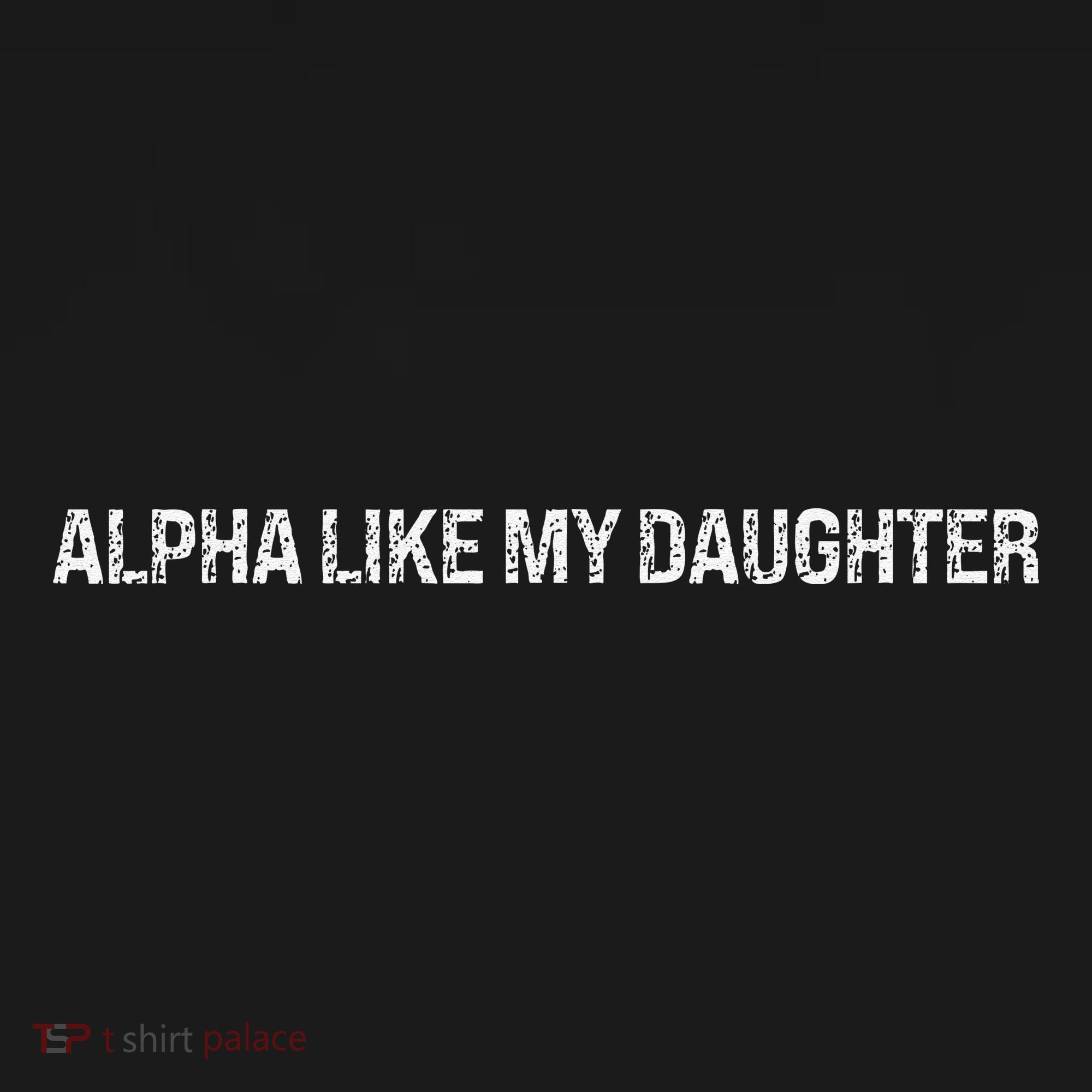 Alpha Like My Daughter Joke Dad Fathers Day Awesome Funny Ornament