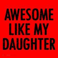 Awesome Like My Daughter Funny Santa Hat thumb 1