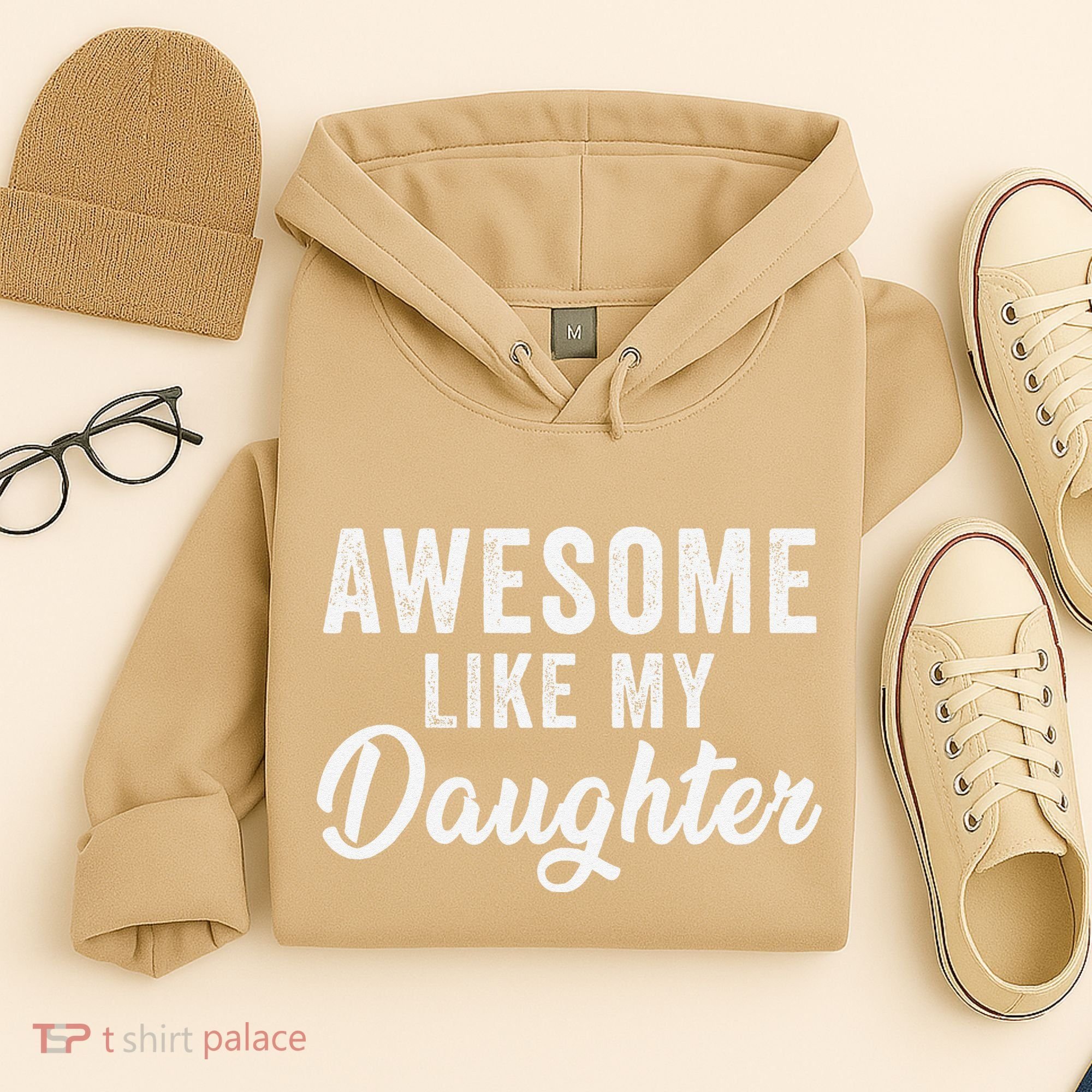 Awesome Like My Daughter Man Funny Fathers Day Dad Hoodie