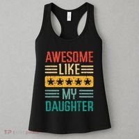 Awesome Like My Daughter Fathers Day Retro Dad Papa Dada Women's Tank Top thumb 3