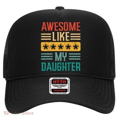 Awesome Like My Daughter Fathers Day Retro Dad Papa Dada Hat