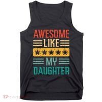 Awesome Like My Daughter Fathers Day Retro Dad Papa Dada Tank Top thumb 0