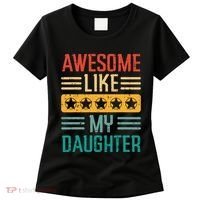 Awesome Like My Daughter Fathers Day Retro Dad Papa Dada Women's T-Shirt thumb 0