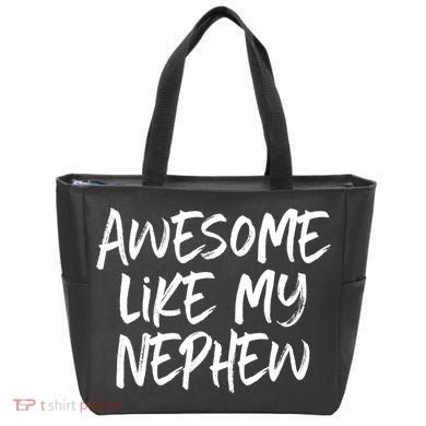 Awesome Like My Nephew Aunt Uncle Cool Tote Bag
