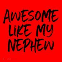 Awesome Like My Nephew Aunt Uncle Cool Santa Hat thumb 1