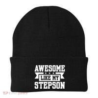 Awesome Like My Stepson Bonus Dad Gift Beanie thumb 0