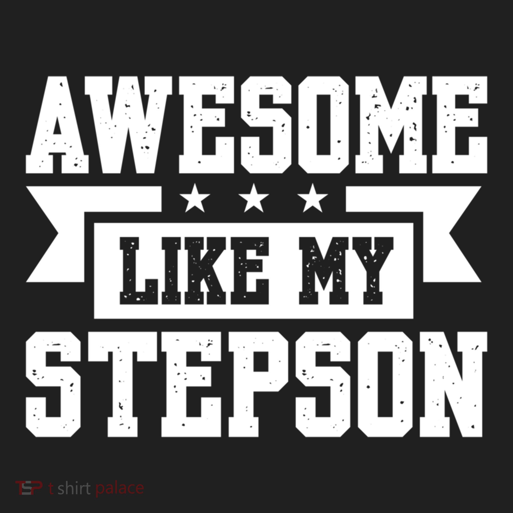 Awesome Like My Stepson Bonus Dad Gift Golf Towel