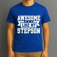 Awesome Like My Stepson Bonus Dad Gift T-Shirt thumb 3