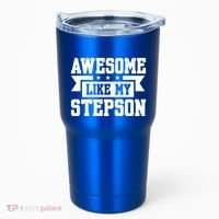 Awesome Like My Stepson Bonus Dad Gift Tumbler thumb 0