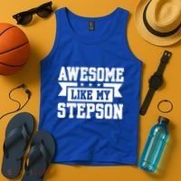 Awesome Like My Stepson Bonus Dad Gift Tank Top thumb 4