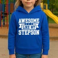 Awesome Like My Stepson Bonus Dad Gift Kids Hoodie thumb 3