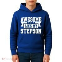 Awesome Like My Stepson Bonus Dad Gift Kids Hoodie thumb 4