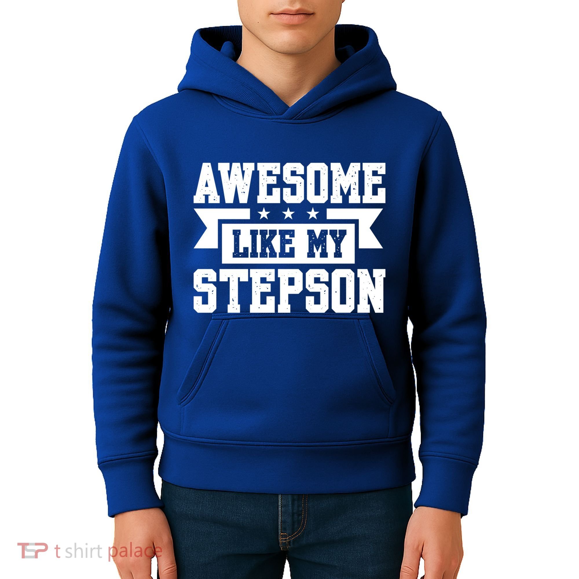 Awesome Like My Stepson Bonus Dad Gift Kids Hoodie