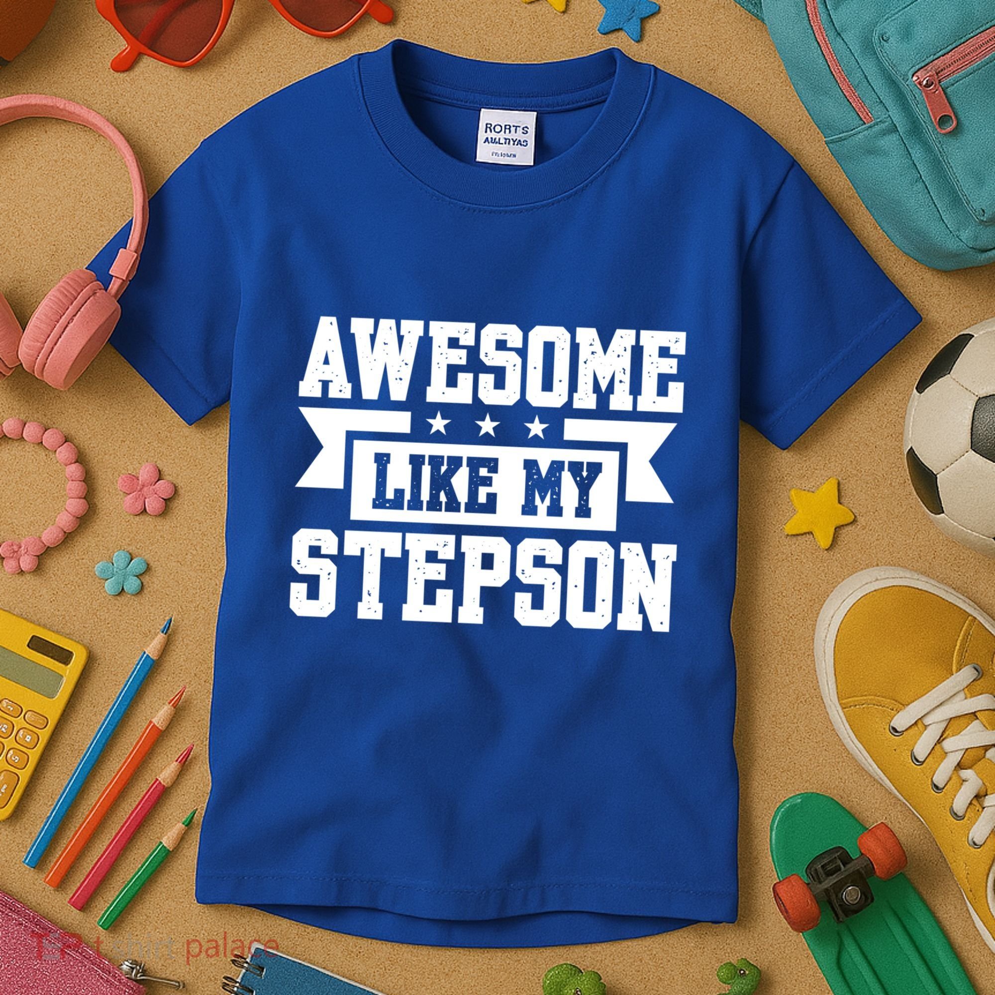 Awesome Like My Stepson Bonus Dad Gift Kids T-Shirt