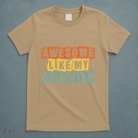 Awesome Like My Daughter Man Funny Fathers Day Retro Vintage T-Shirt thumb 5