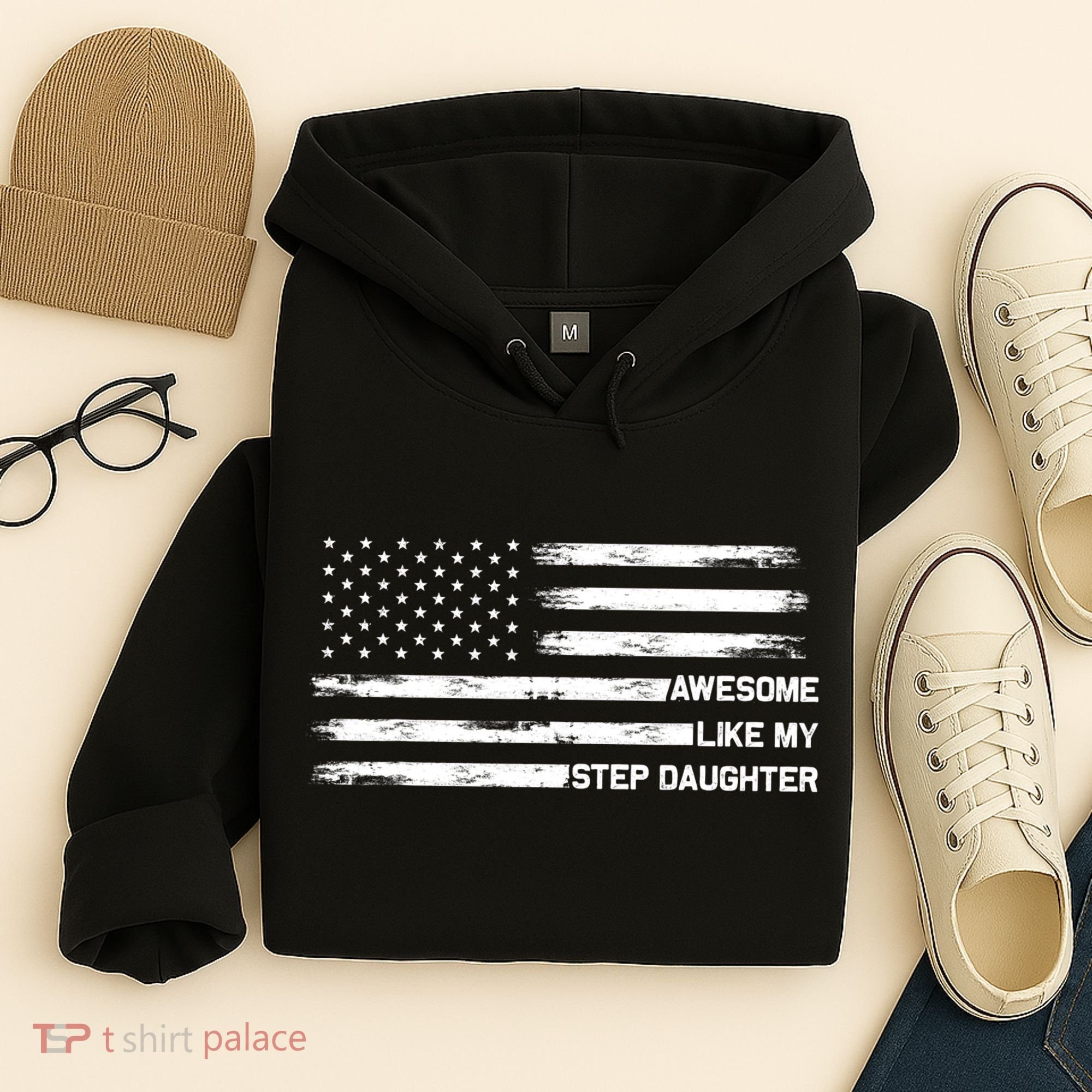 Awesome Like My Step Daughter Fathers Day Dad Joke Hoodie