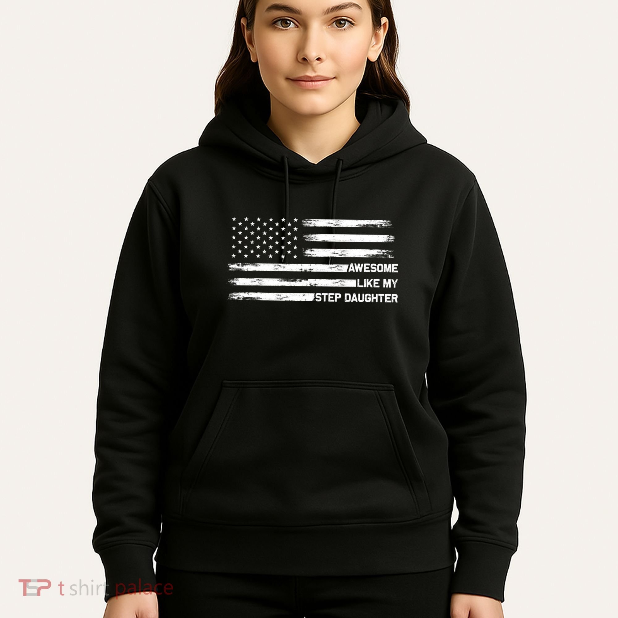 Awesome Like My Step Daughter Fathers Day Dad Joke Hoodie