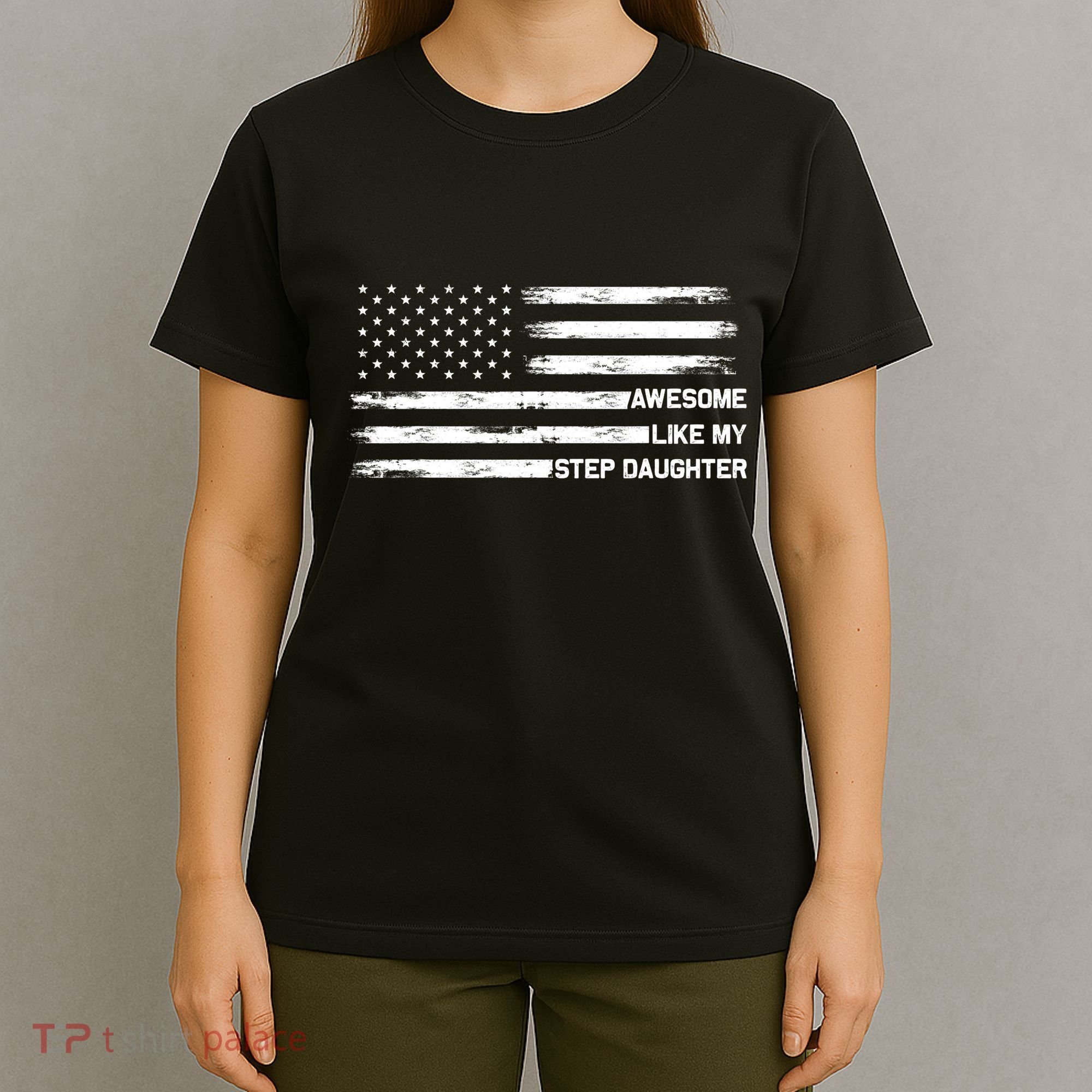 Awesome Like My Step Daughter Fathers Day Dad Joke T-Shirt