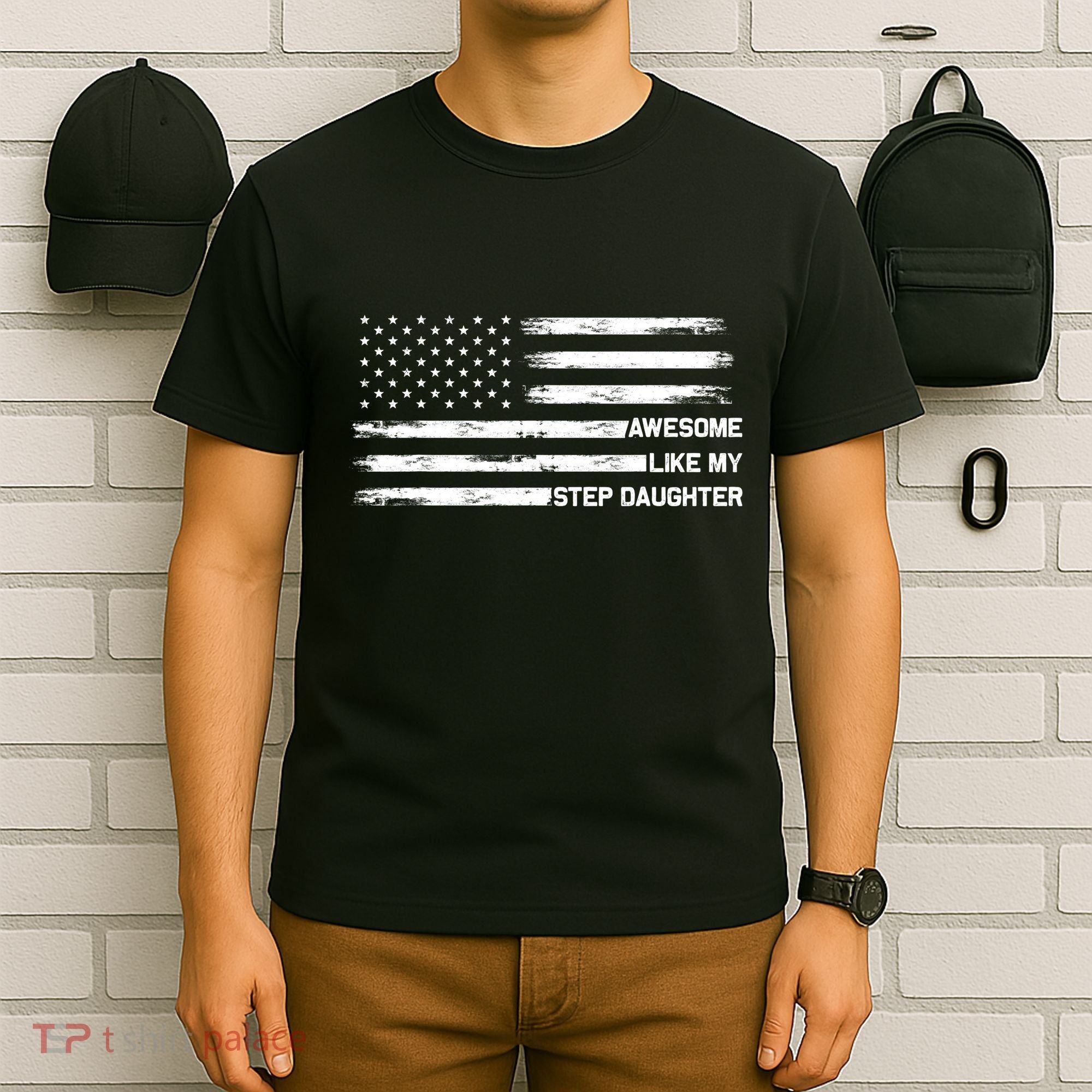 Awesome Like My Step Daughter Fathers Day Dad Joke T-Shirt