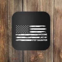 Awesome Like My Step Daughter Fathers Day Dad Joke Coaster thumb 0
