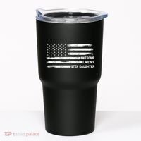 Awesome Like My Step Daughter Fathers Day Dad Joke Tumbler thumb 0
