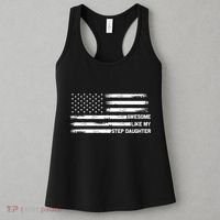 Awesome Like My Step Daughter Fathers Day Dad Joke Women's Tank Top thumb 3