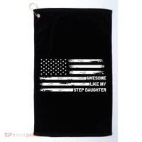 Awesome Like My Step Daughter Fathers Day Dad Joke Golf Towel thumb 0