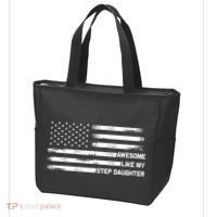Awesome Like My Step Daughter Fathers Day Dad Joke Tote Bag thumb 3