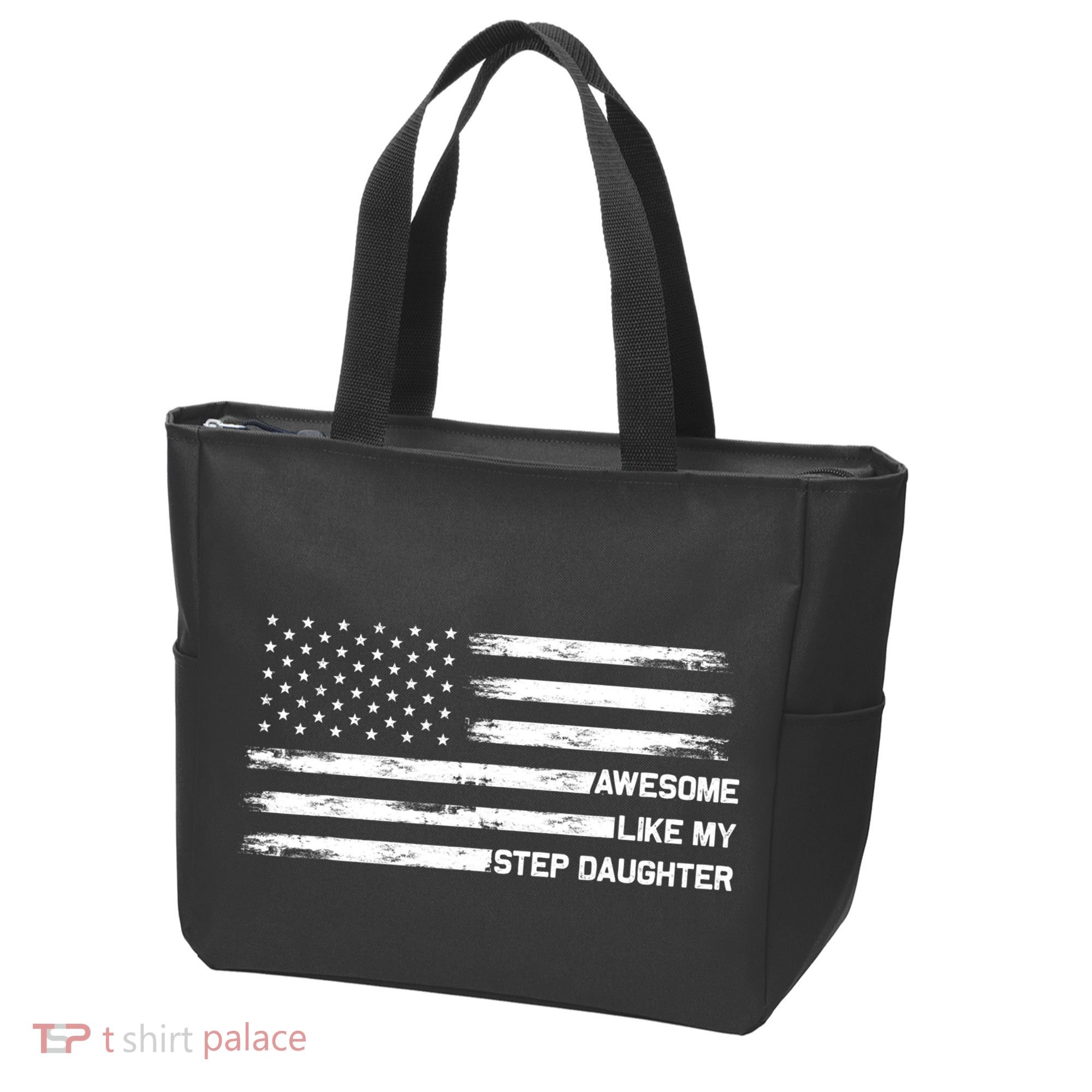 Awesome Like My Step Daughter Fathers Day Dad Joke Tote Bag