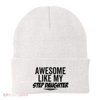 Awesome Like My Step Daughter Funny Sarcastic Joke Birthday Beanie thumb 0