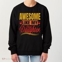 Awesome Like My Step Daughter Stepdad & Stepmom FatherS Day Women's Sweatshirt thumb 0