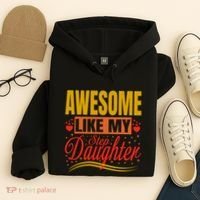 Awesome Like My Step Daughter Stepdad & Stepmom FatherS Day Hoodie thumb 4