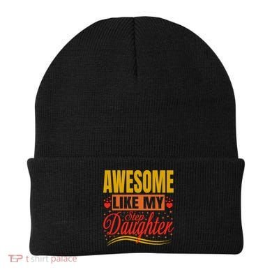Awesome Like My Step Daughter Stepdad & Stepmom FatherS Day Beanie