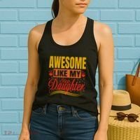 Awesome Like My Step Daughter Stepdad & Stepmom FatherS Day Women's Tank Top thumb 2