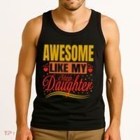 Awesome Like My Step Daughter Stepdad & Stepmom FatherS Day Tank Top thumb 3