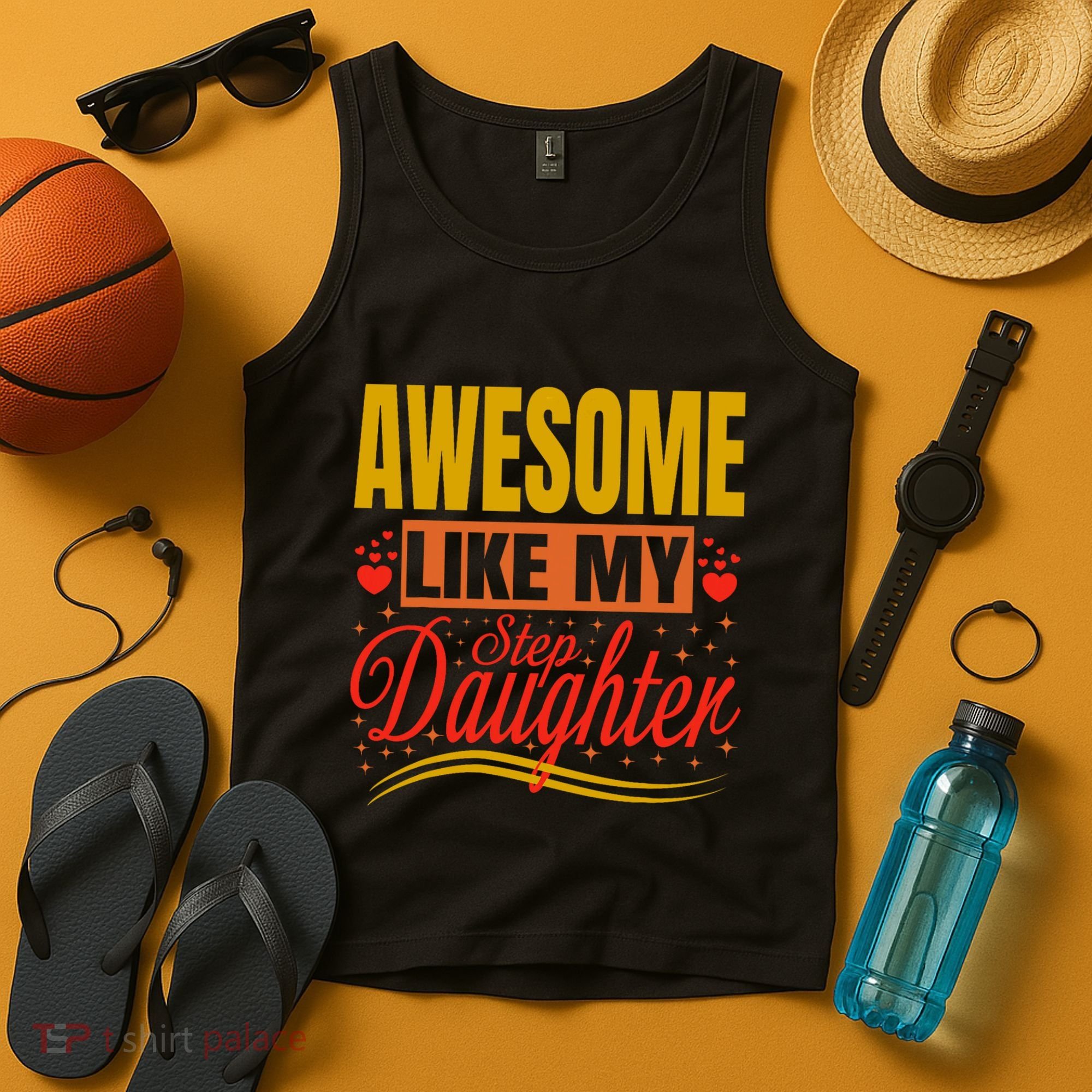 Awesome Like My Step Daughter Stepdad & Stepmom FatherS Day Tank Top