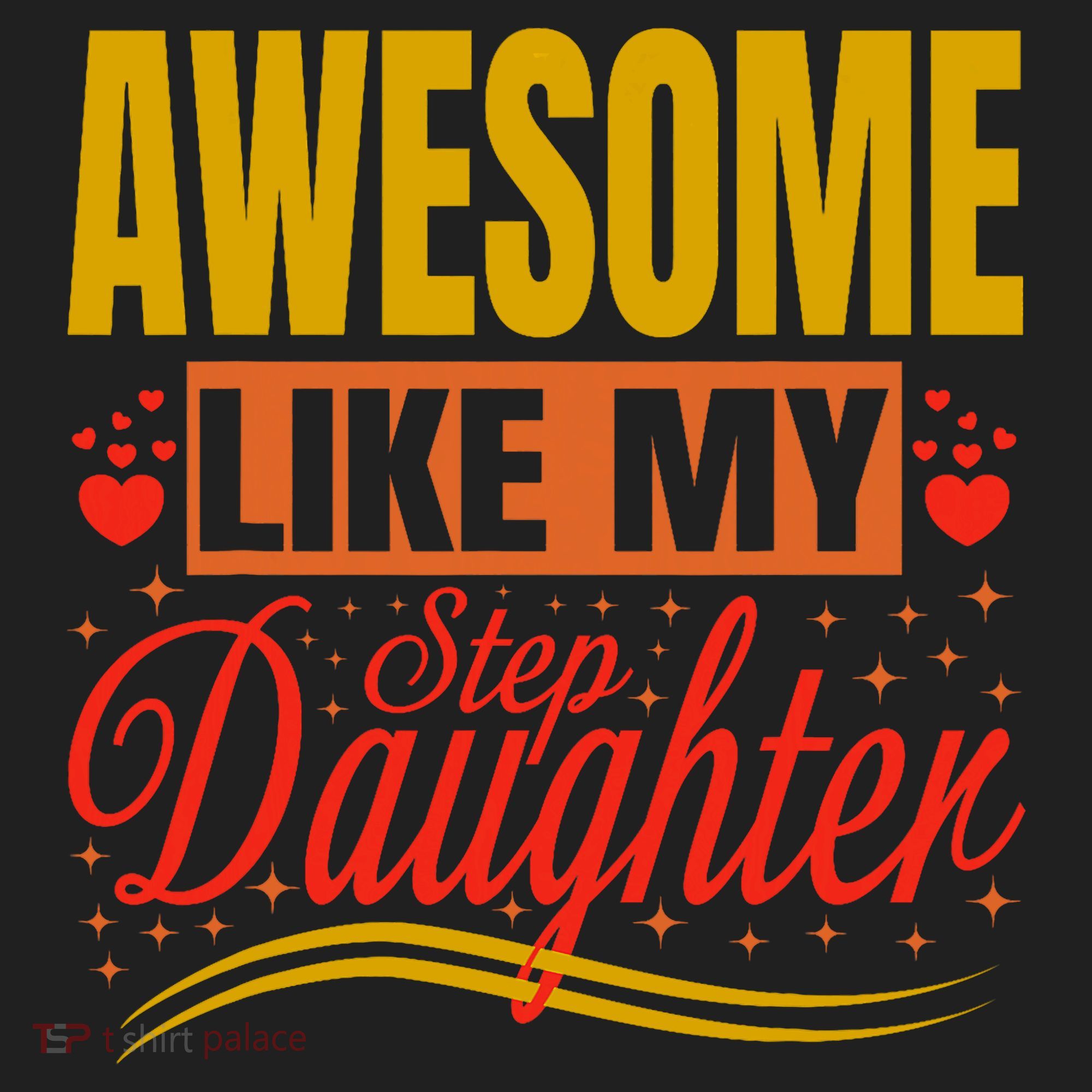 Awesome Like My Step Daughter Stepdad & Stepmom FatherS Day Golf Towel