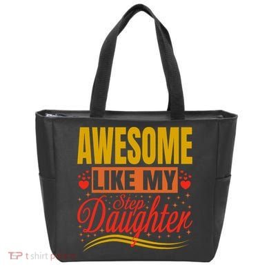 Awesome Like My Step Daughter Stepdad & Stepmom FatherS Day Tote Bag