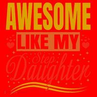 Awesome Like My Step Daughter Stepdad & Stepmom FatherS Day Santa Hat thumb 1
