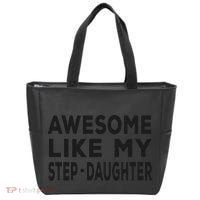 Awesome Like My Stepdaughter Funny Fathers Day Tote Bag thumb 0