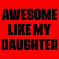 Awesome Like My Daughter Mother's Day Father's Day Mom Dad Santa Hat thumb 1