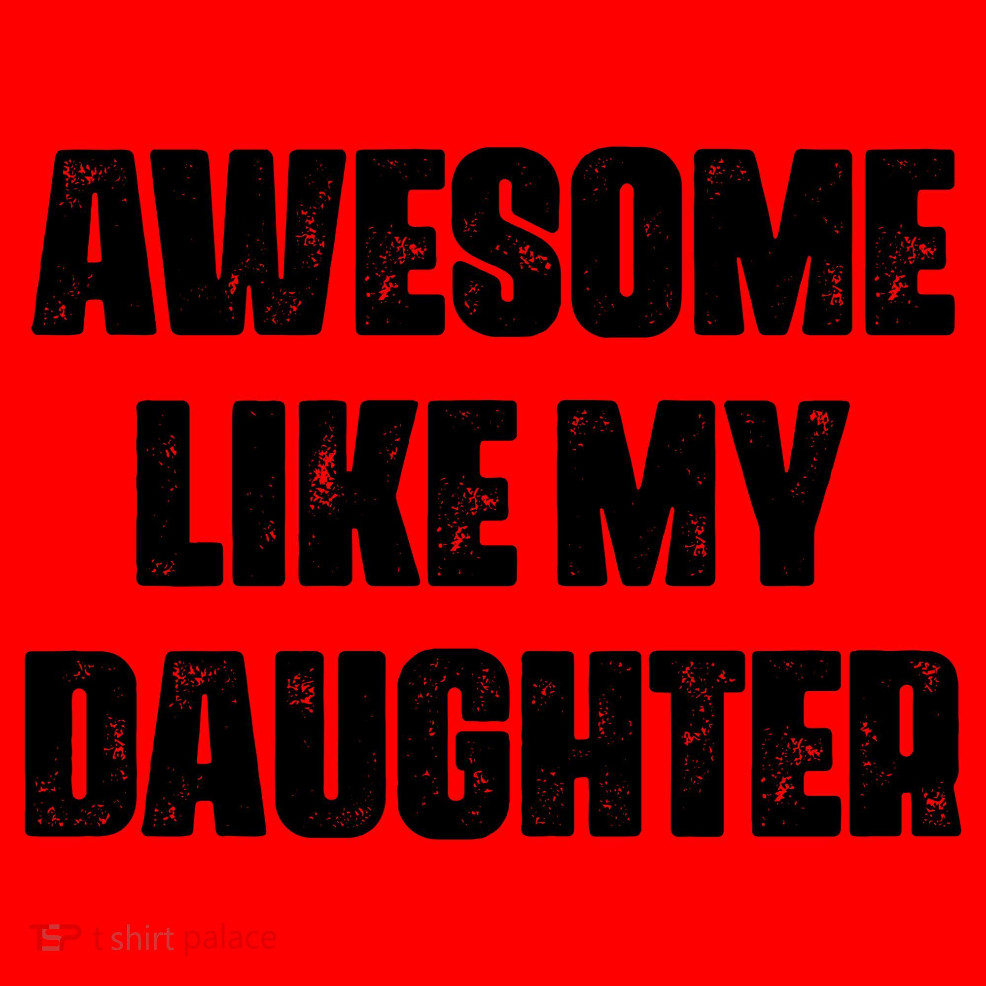 Awesome Like My Daughter Mother's Day Father's Day Mom Dad Santa Hat