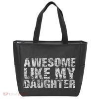 Awesome Like My Daughter Girl Dad Gift Papa Father Day Tote Bag thumb 0