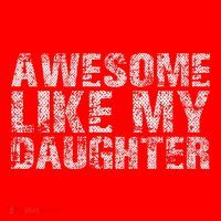 Awesome Like My Daughter Girl Dad Gift Papa Father Day Santa Hat thumb 1