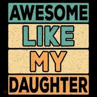 Awesome Like My Daughter Dad Mom Retro Funny Father Mother Coffee Mug thumb 5