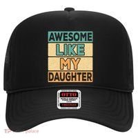 Awesome Like My Daughter Dad Mom Retro Funny Father Mother Hat thumb 0