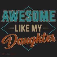Awesome Like My Daughter For Dad On Fathers Day Tumbler thumb 3